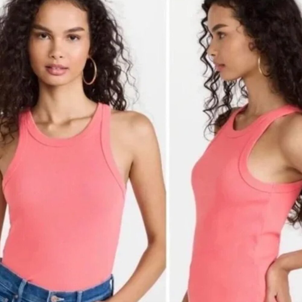 NWOT Mother Move It Conch Shell Chin Up Ribbed Tank M